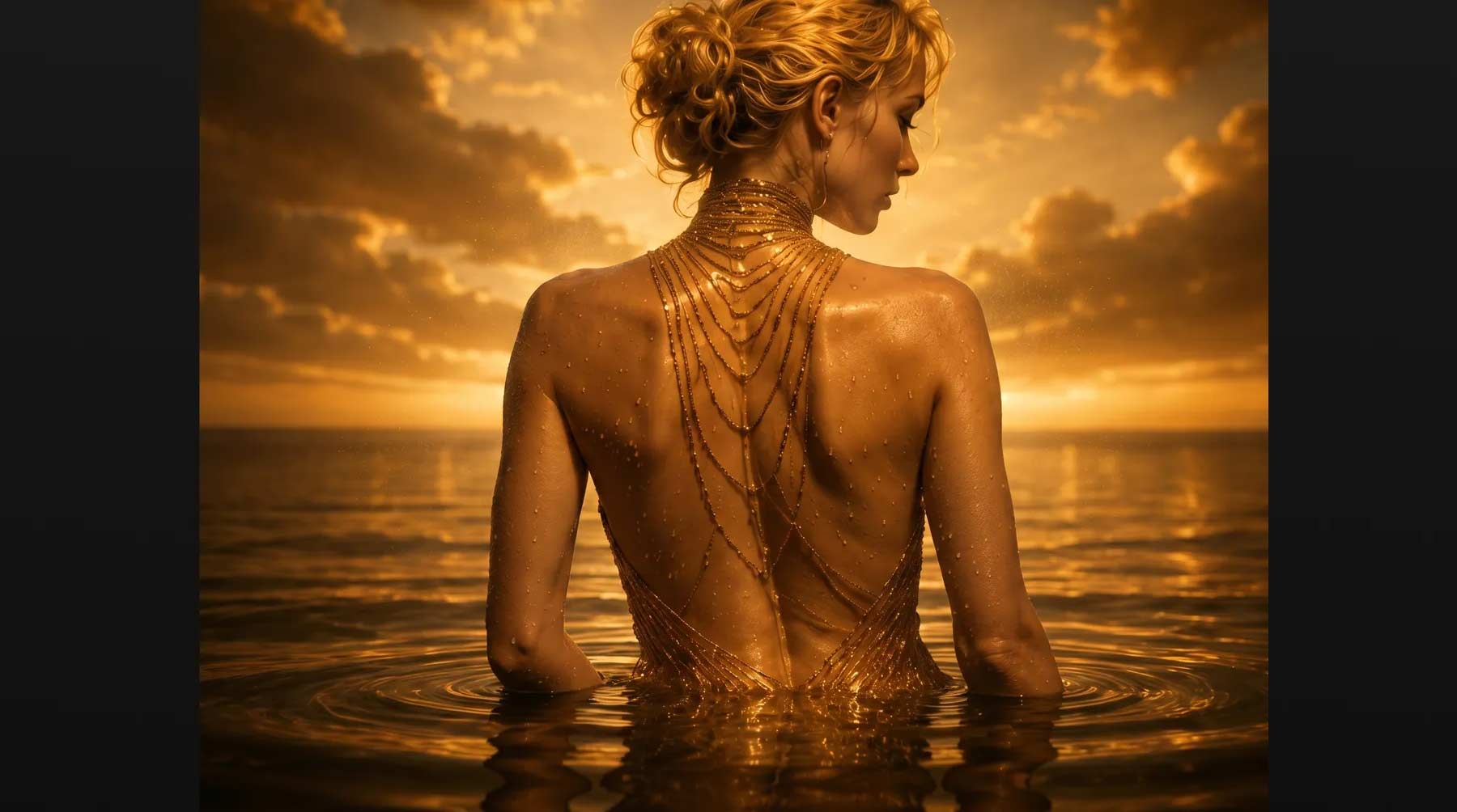 Golden hour beauty campaign still