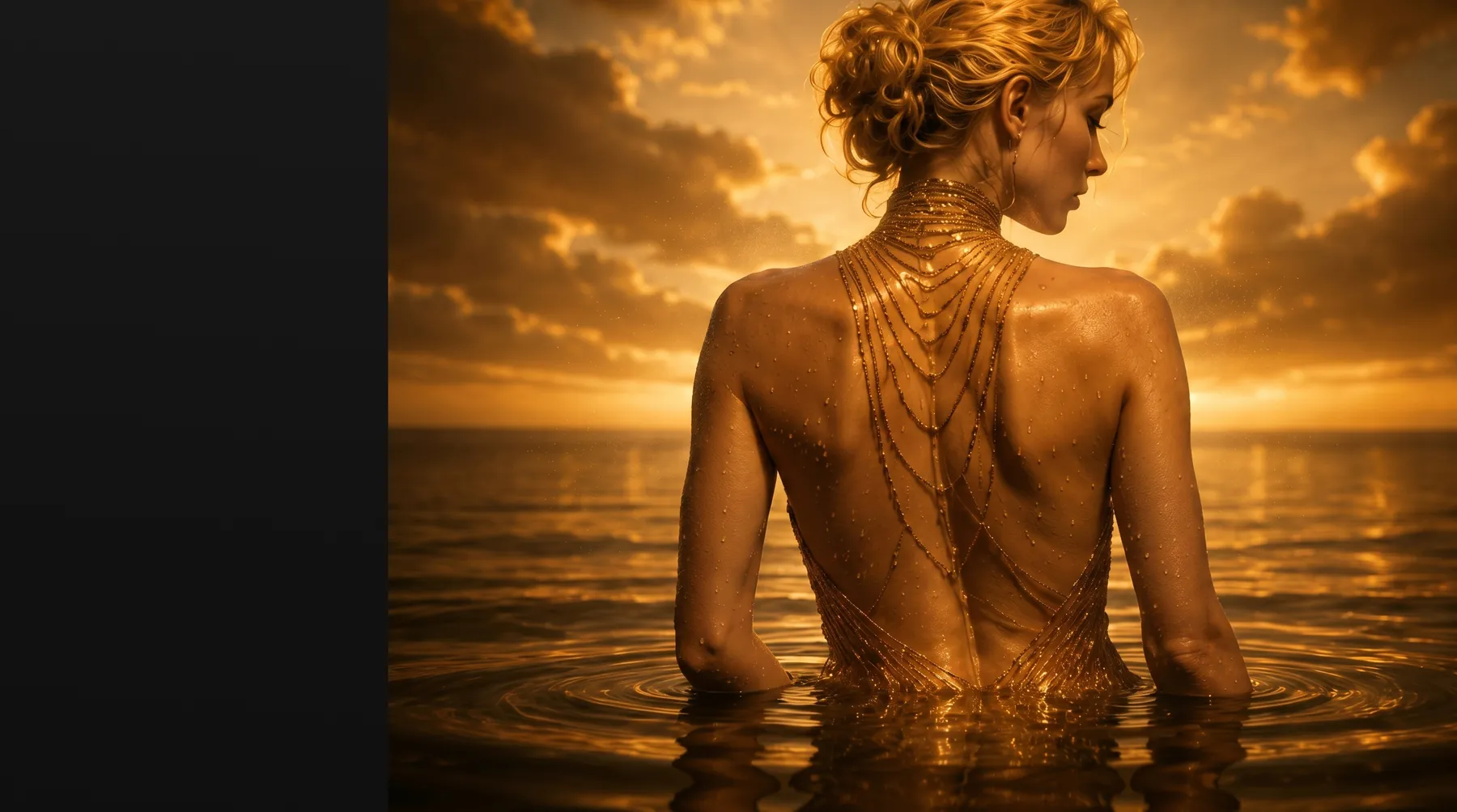 Golden hour beauty campaign still